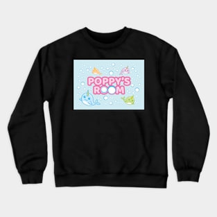 Personalised Narwhal 'Poppy's Room' Sea Unicorn Bedroom Poster Door Sign Crewneck Sweatshirt